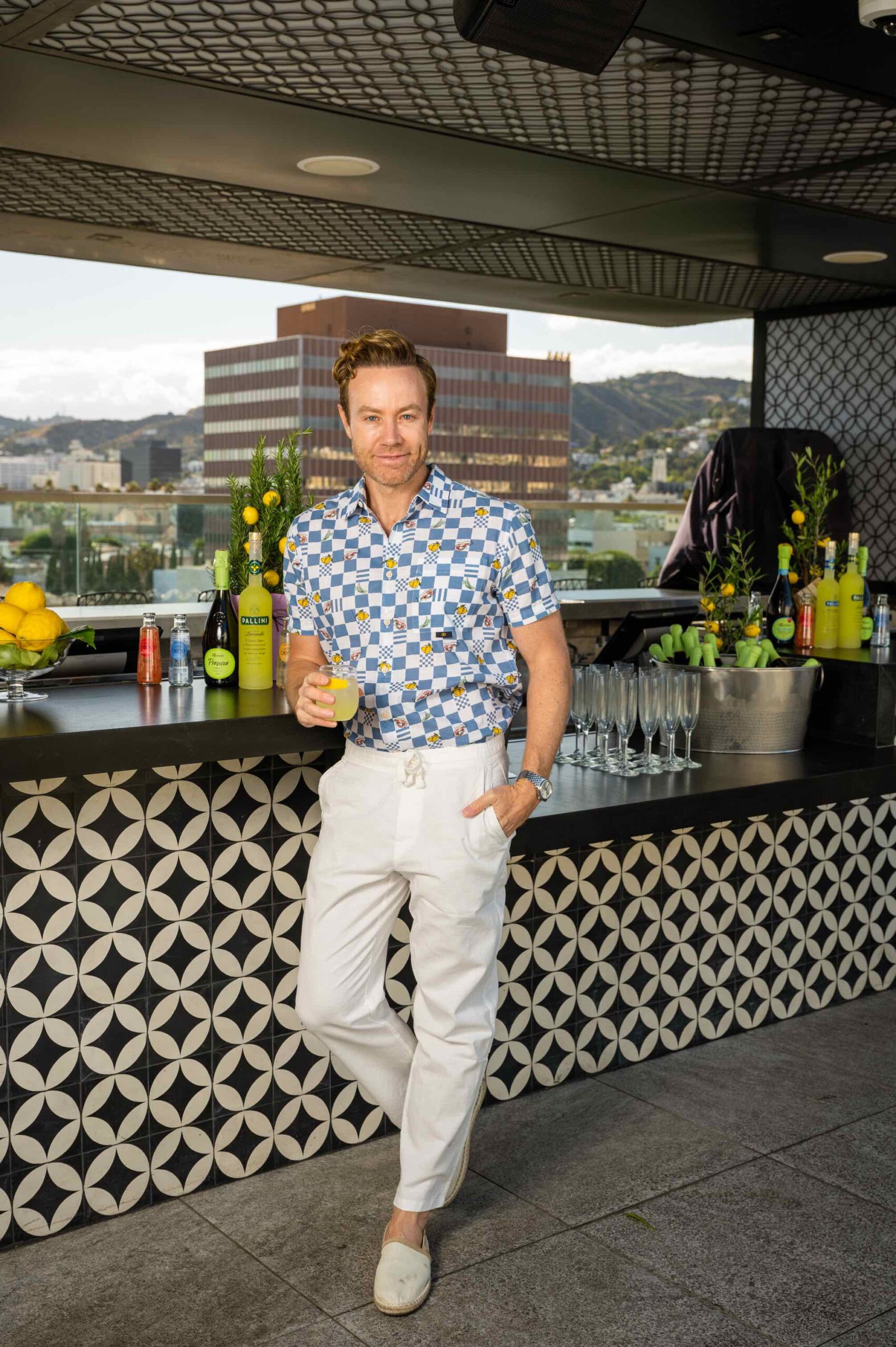 An image of TV host/cocktail and spirits guru Paul Zahn.
