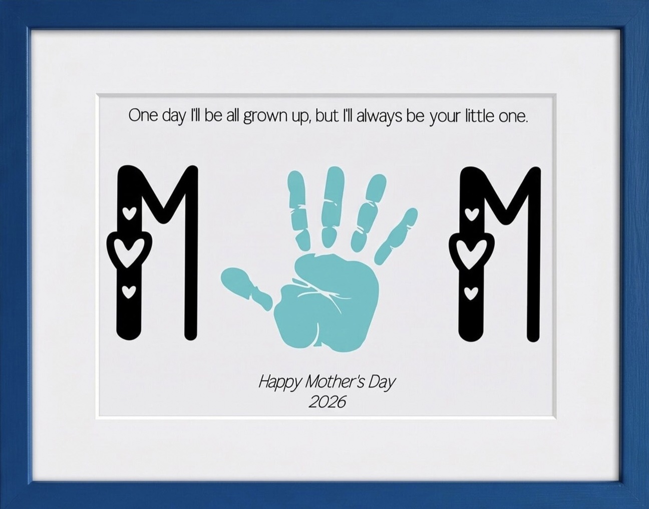 AN image of a fingerprint crafts for Mother's Day.