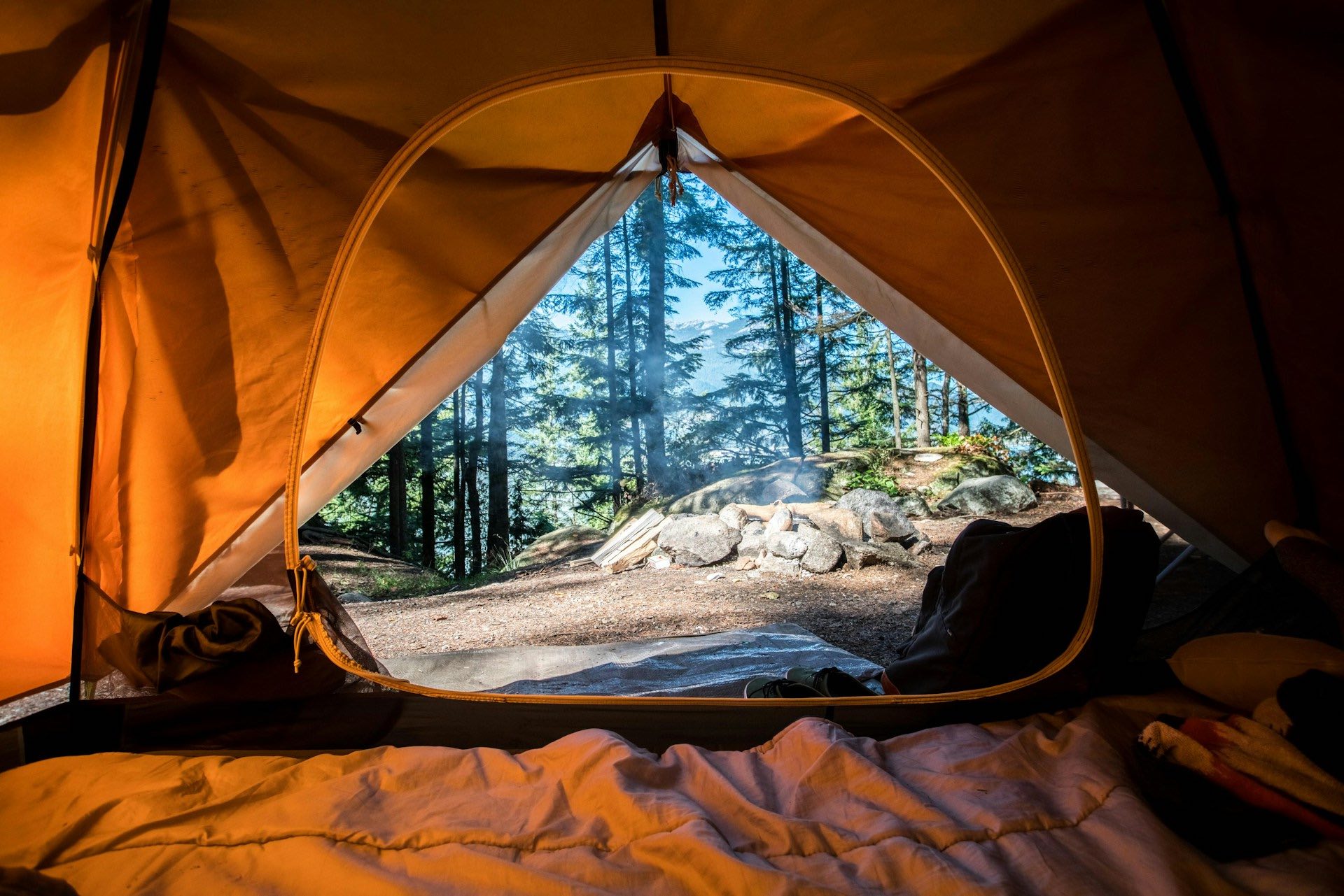 An image of a tent for camping.