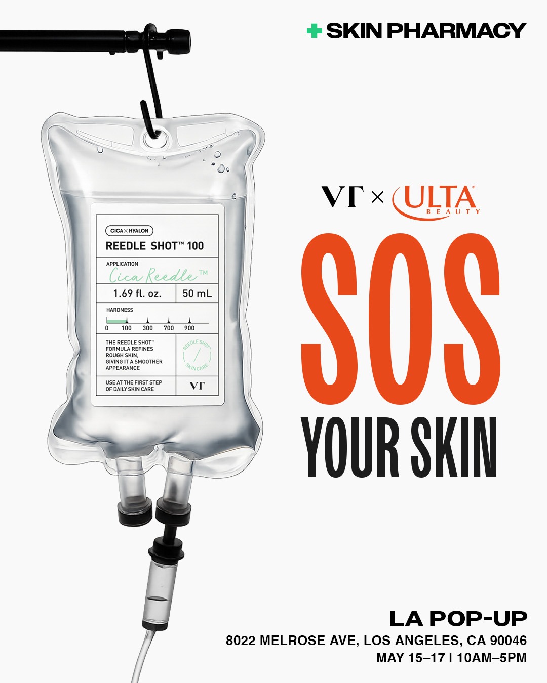 An image of the flyer for VT Cosmetics pop-up.