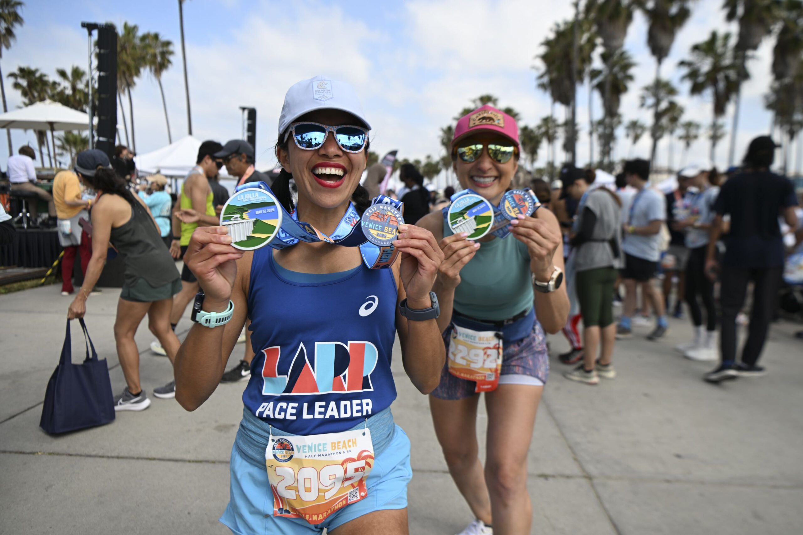 An image of people running the The Venice Beach Half Marathon & 5K.