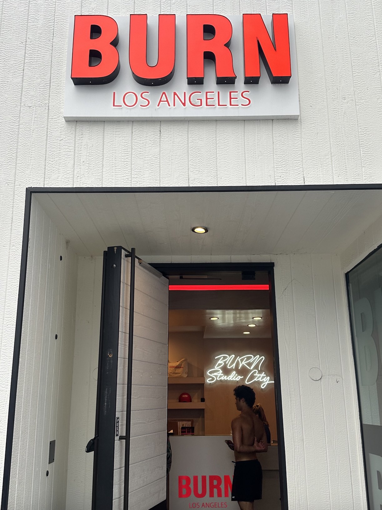 AN image of the exterior of the BURN Studio City building.