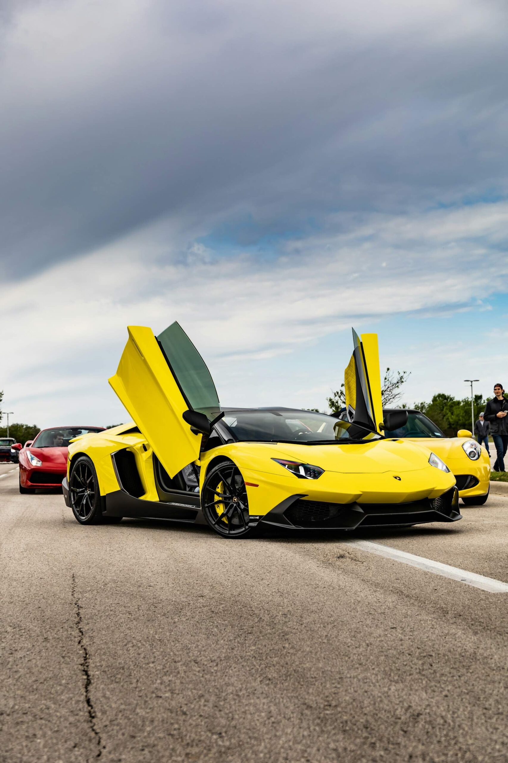 An image of a yellow Lamborghini