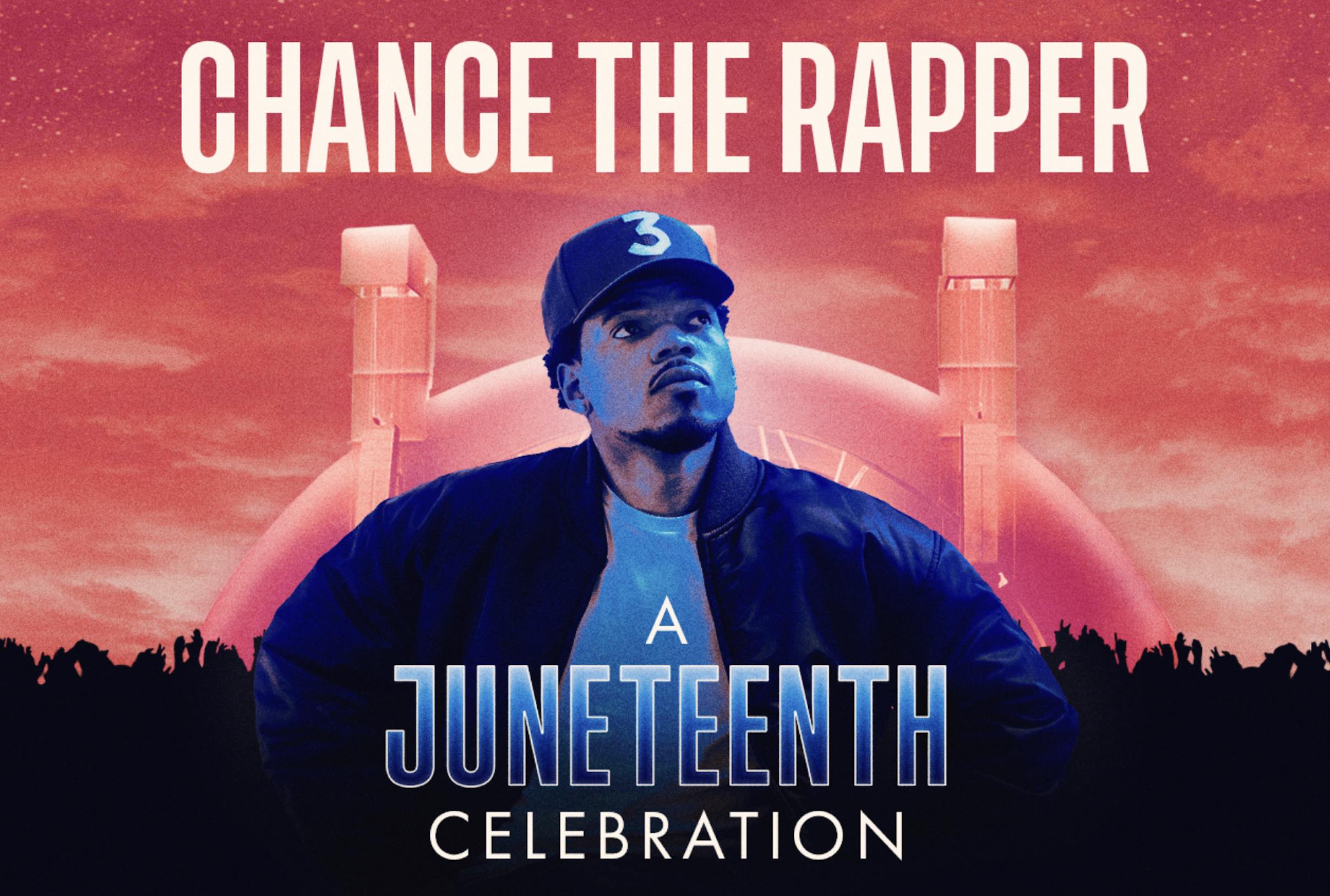 An image of the flyer for Chance the Rapper Hosts a Juneteenth Celebration at the Hollywood Bowl