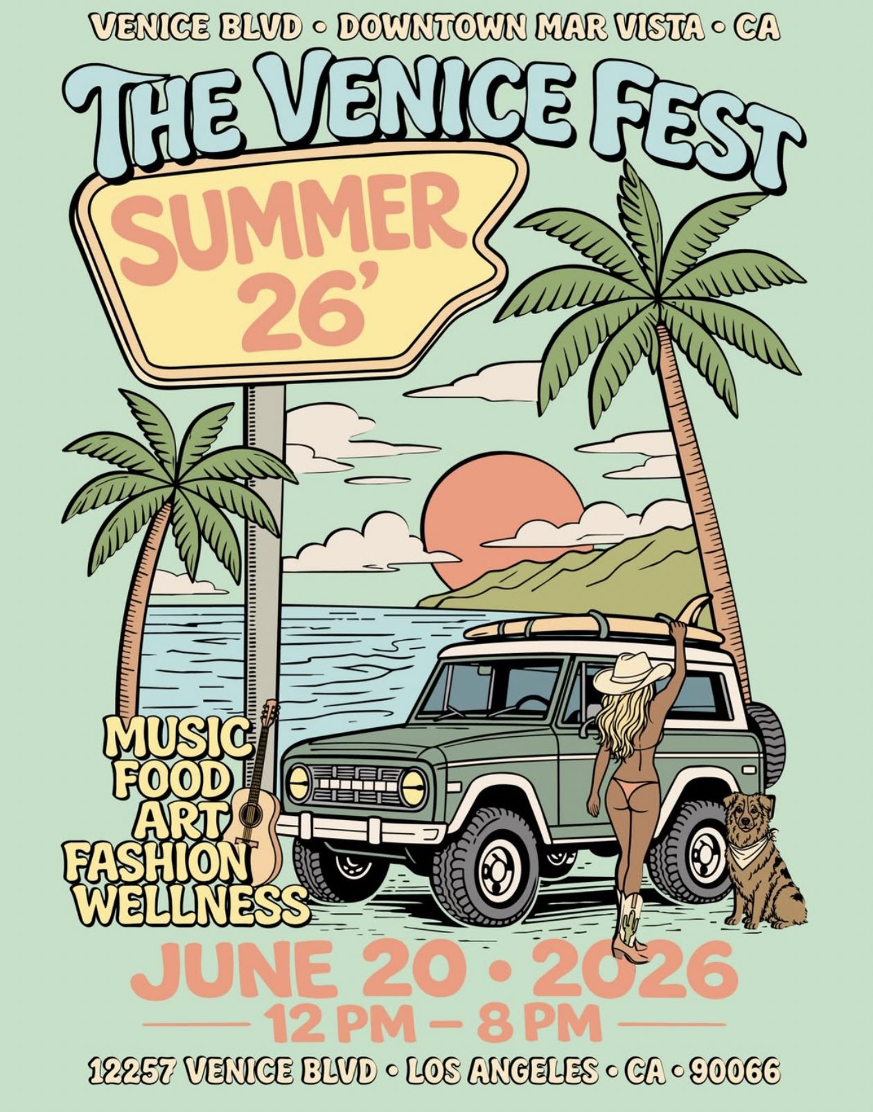 An image of the flyer for The Venice Fest