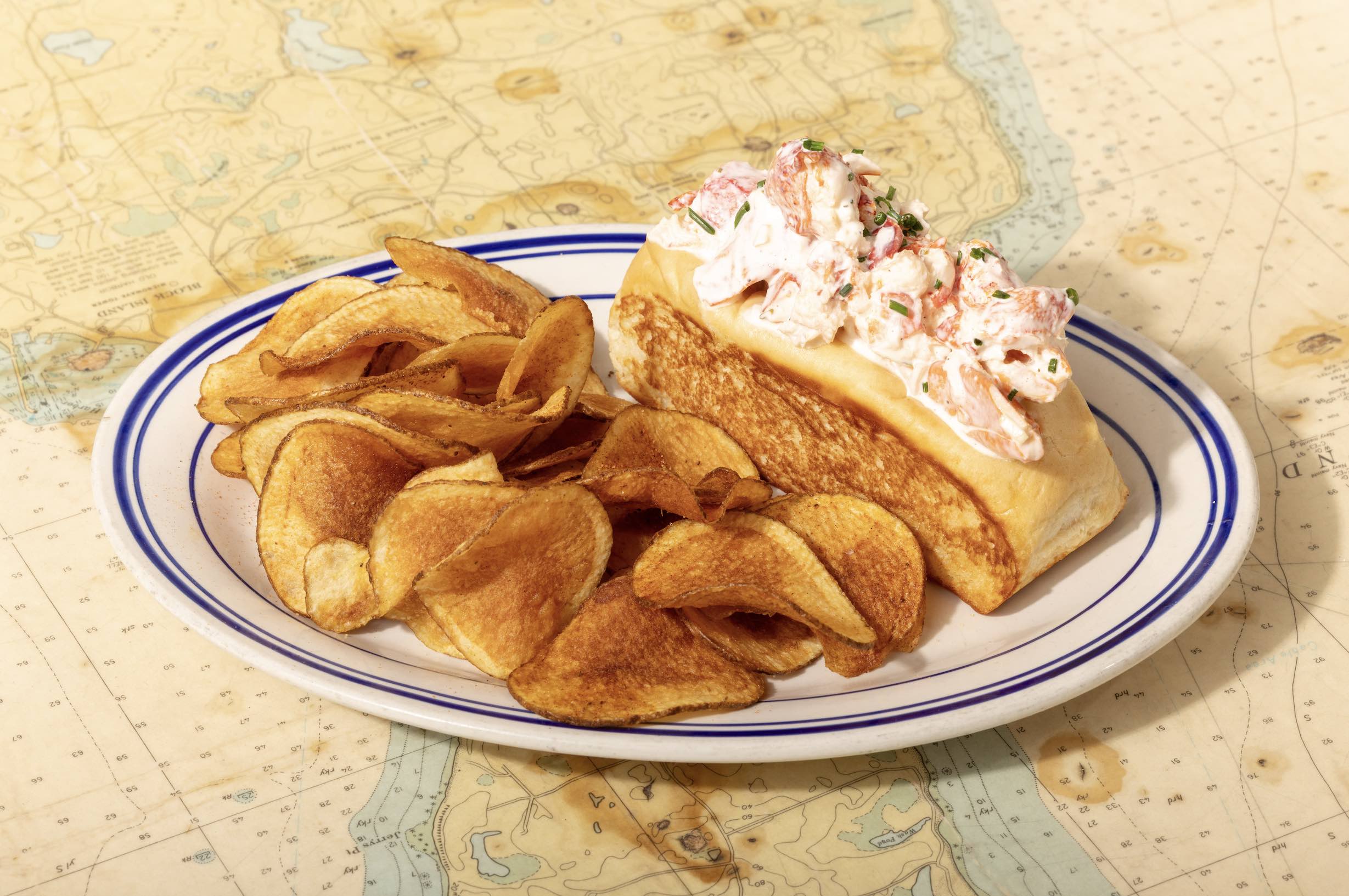 An image of a lobster roll dish at the newly opened Seafood Restaurant West Side Oyster Club 