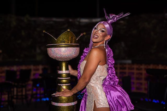 AN image of a gorgeous drag queen.