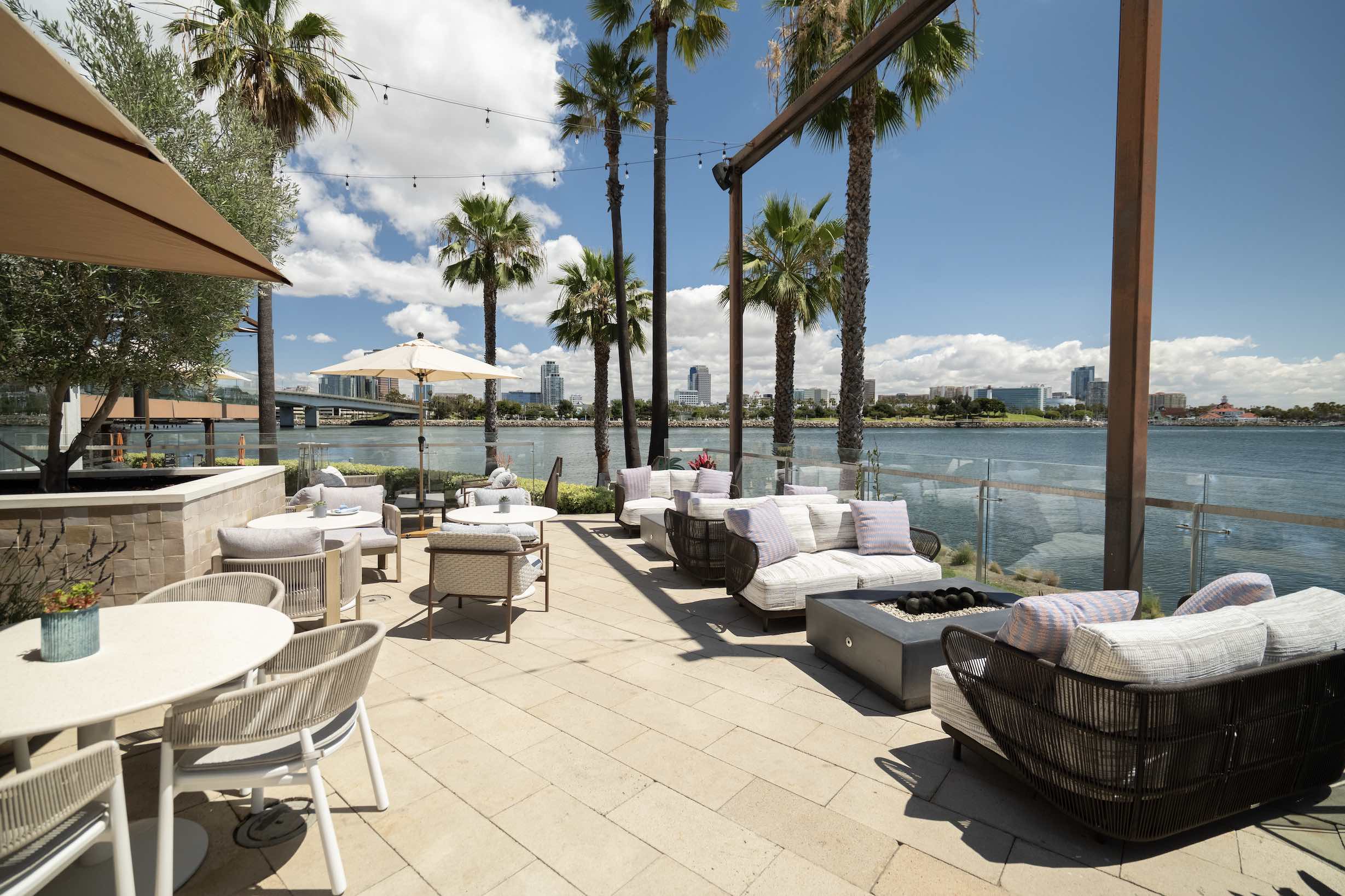 An image of the outdoor area at Fuego Long Beach.
