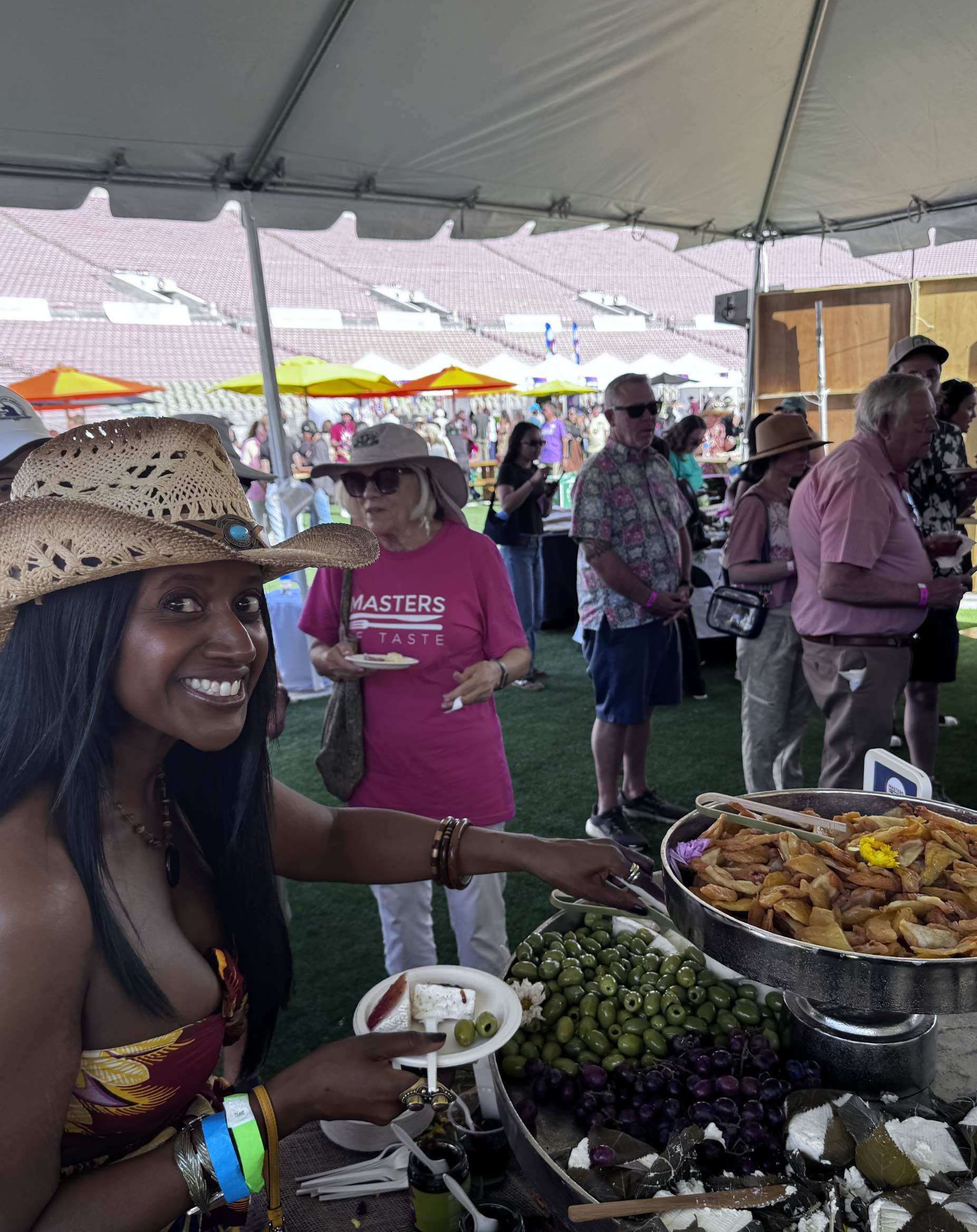 An image of lifestyle blogger Ariel Johns at the Masters of Taste 2026 food festival.