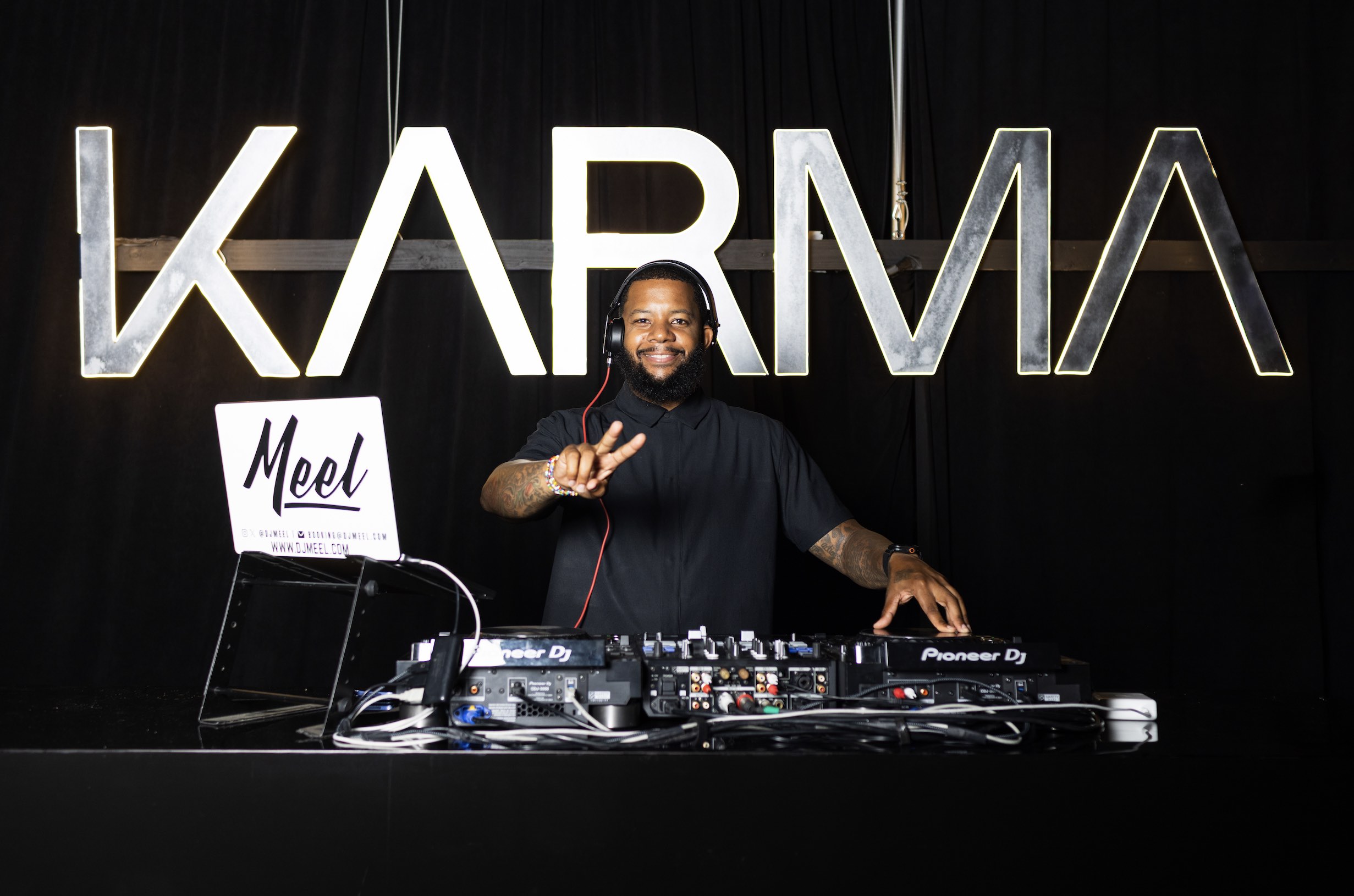 An image of DJ Meel kept the vibes going all night at KARMA Automotive’s 'Celebration of American Luxury and Supernatural Imagination', produced by SLS Concepts, in Los Angeles, on Saturday, July 25th, 2026.
