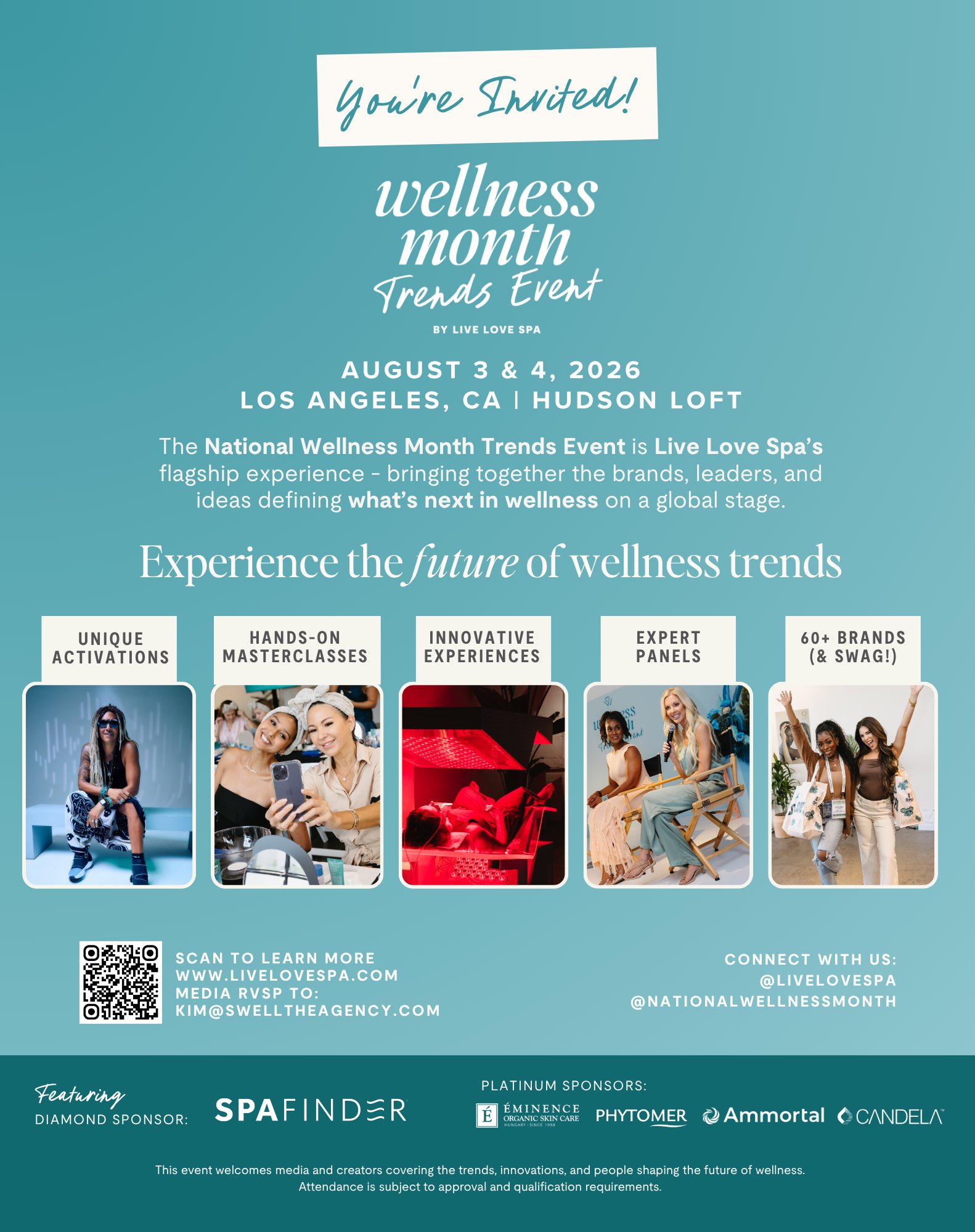 An image of the flyer for Live Love Spa.