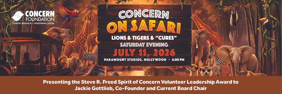 An image of a flyer for The Concern Foundation’s 51st Annual Block Party Returns to Paramount Studios Hollywood in Support of Cancer Research!