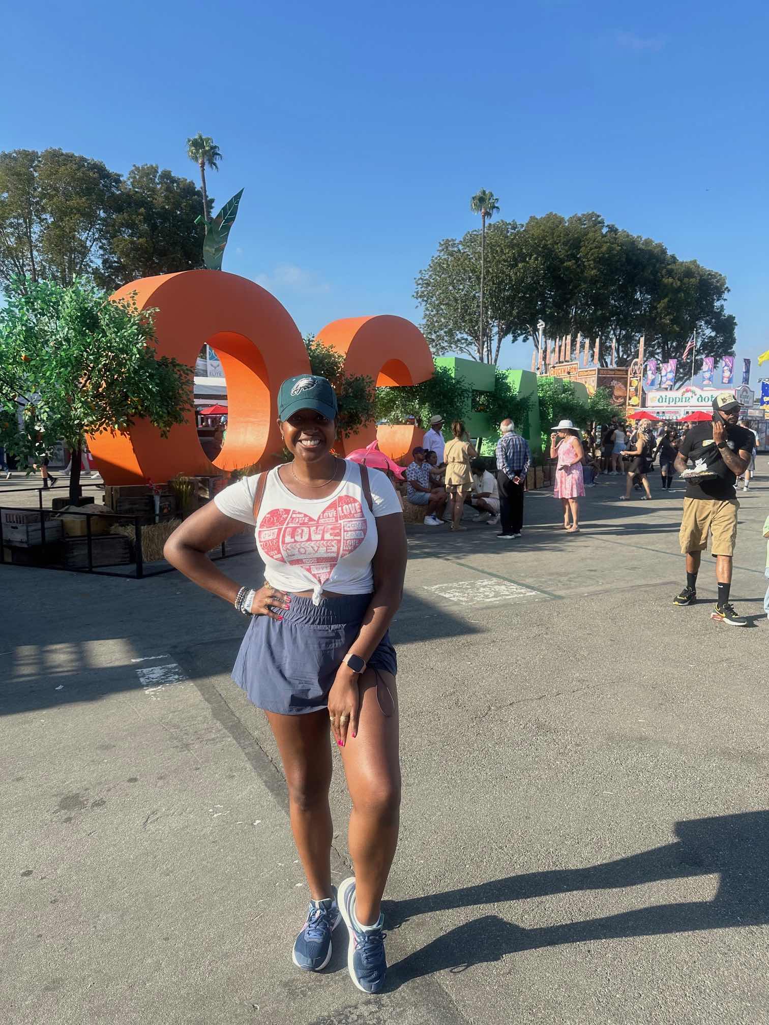 An image of lifestyle blogger Ariel at the OC. Fairl