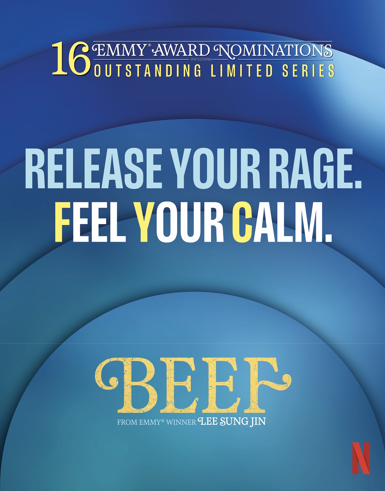 An image of the flyer for Netflix's “Release Your Rage. Feel Your Calm.”
