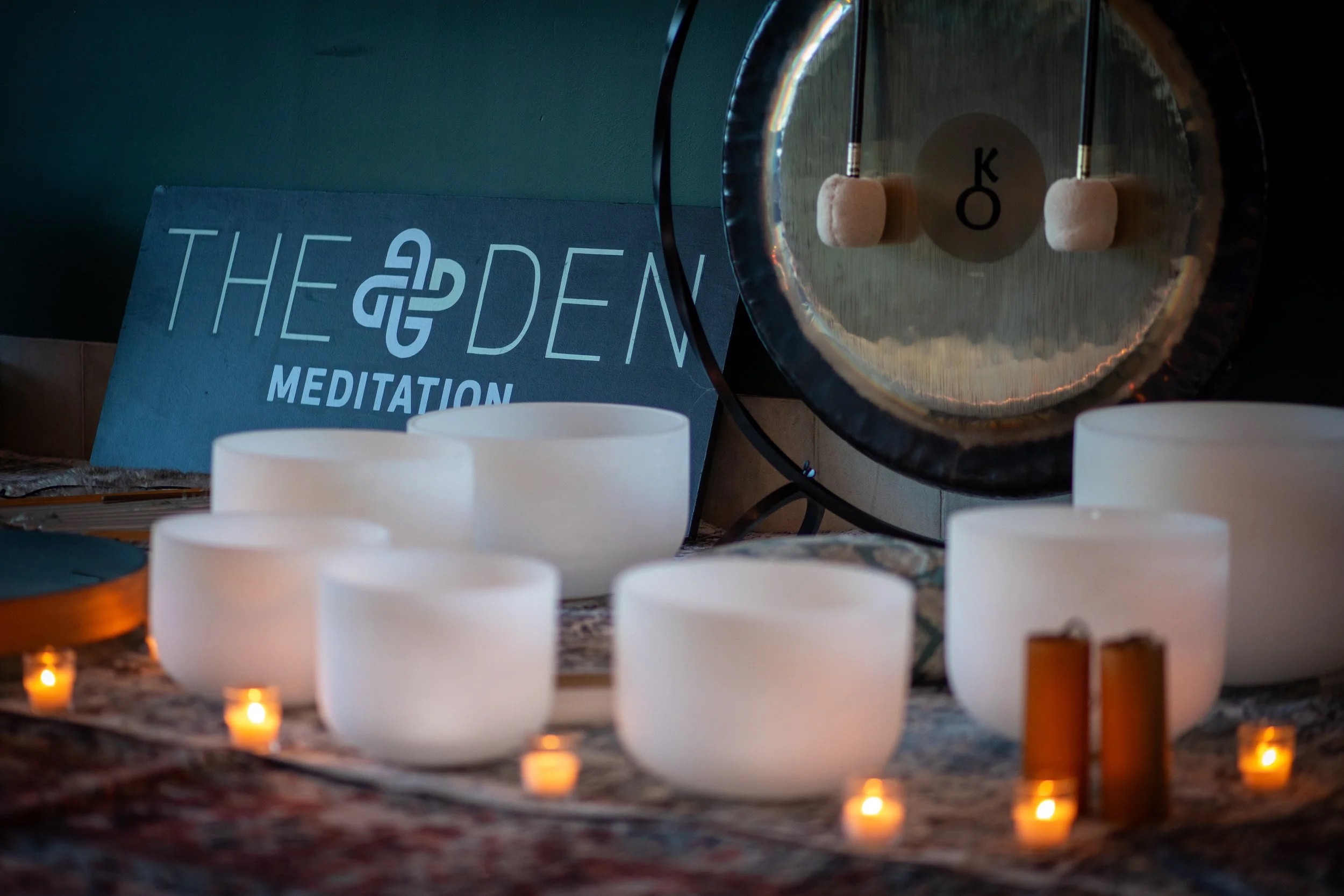 An image of a sound bath at The Den.