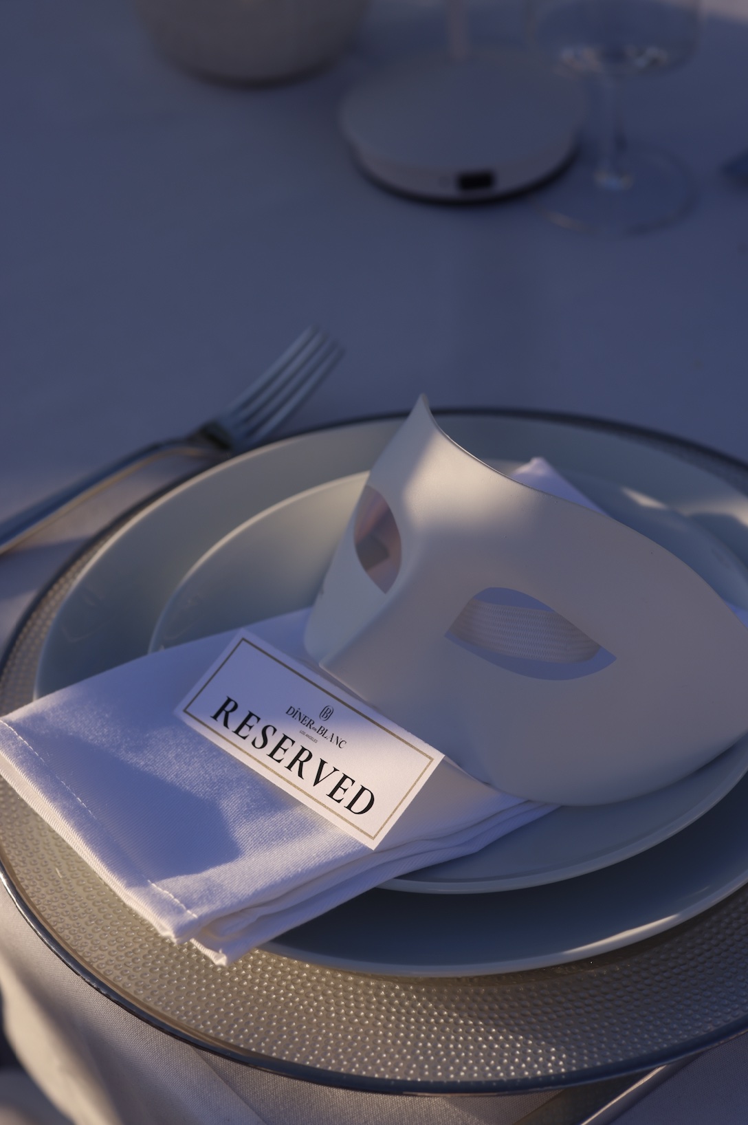 An image of a pre-ordered curated spread from Diner en Blanc Los Angeles 2026