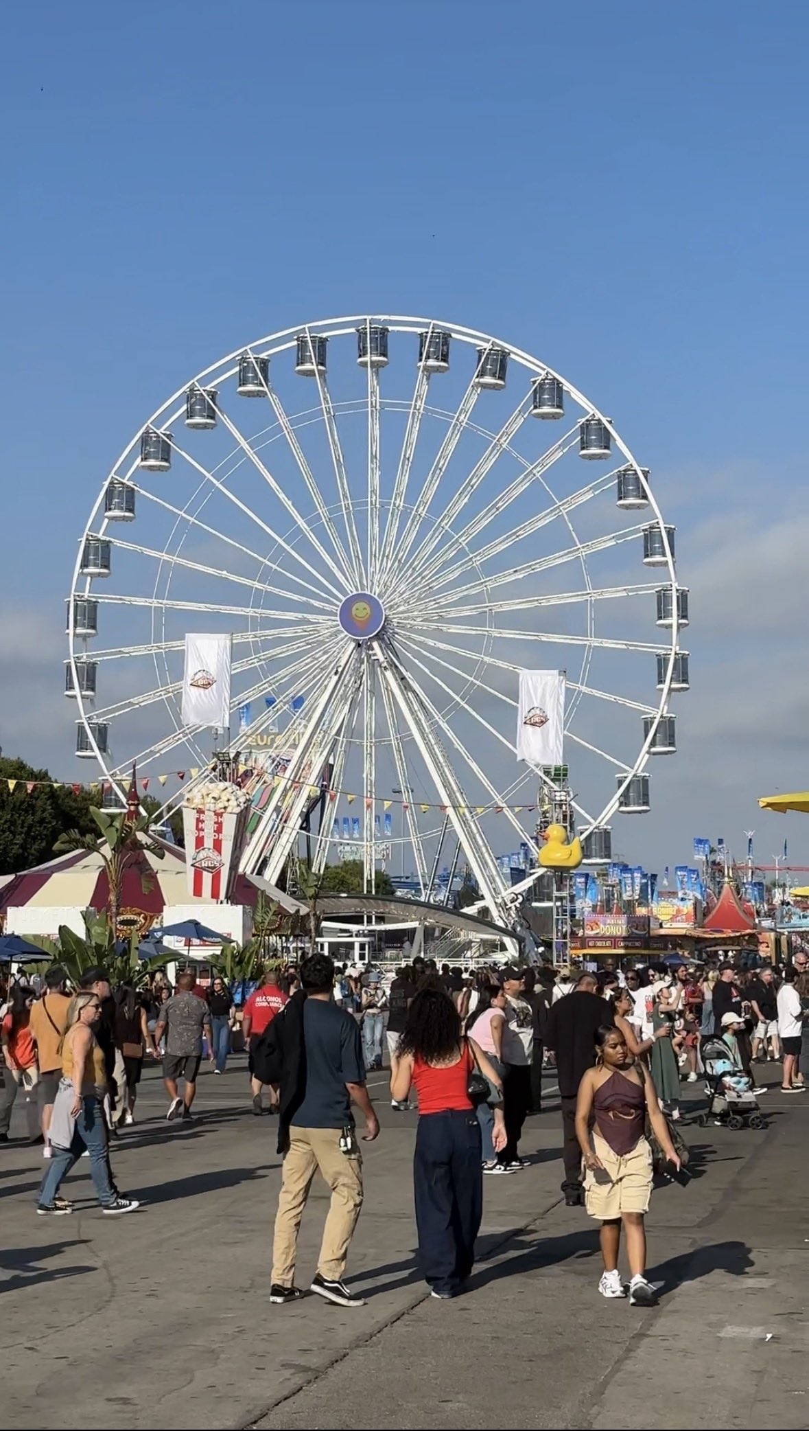 An image of people at the oc fair.
