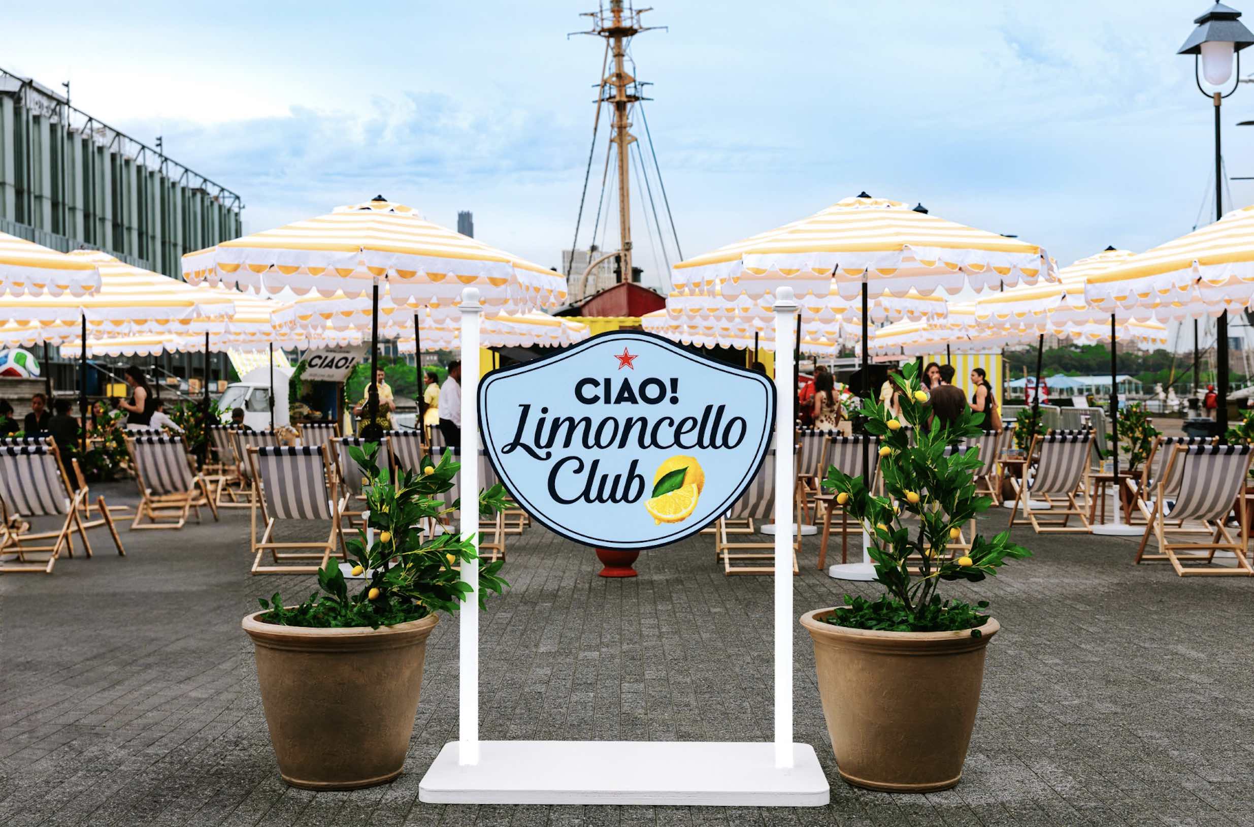 An image of the upcoming Sanpellegrino pop-up at the Americana.