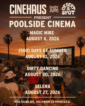 An image of the flyer for CINEHAUS Hosts Summer Rooftop Movie Nights - Dirty Dancing