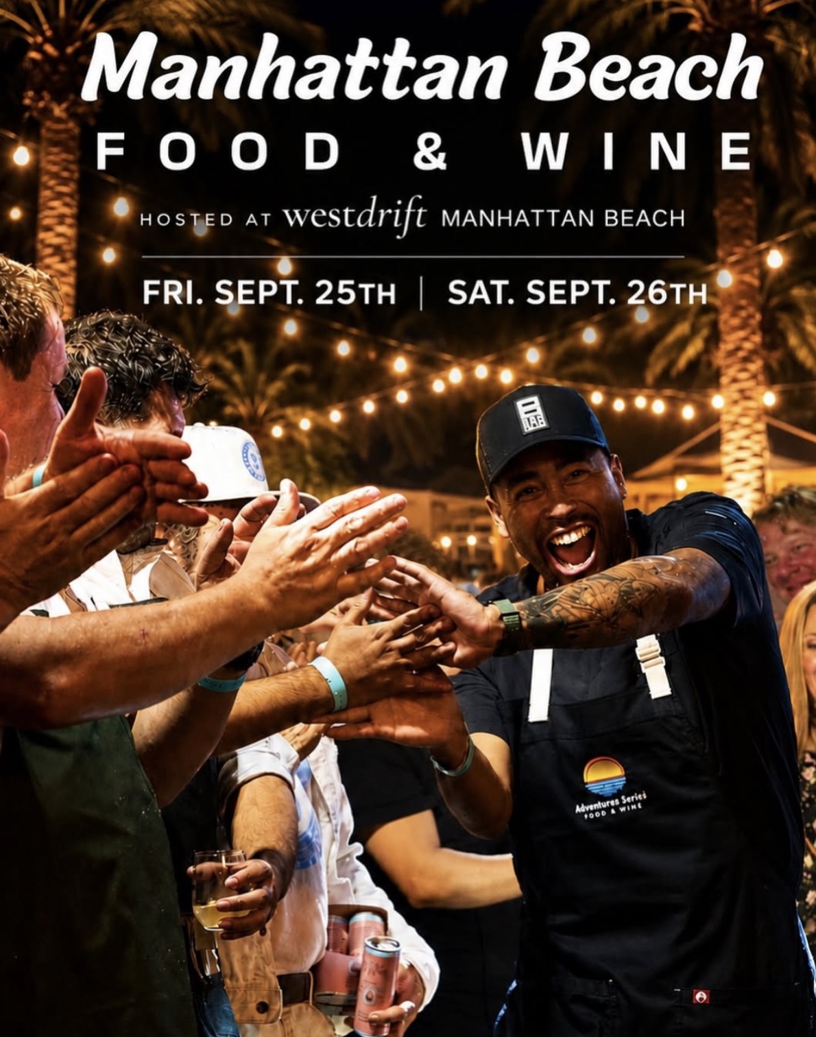 An image of the flyer for the The Manhattan Beach Food and Wine Festival 
