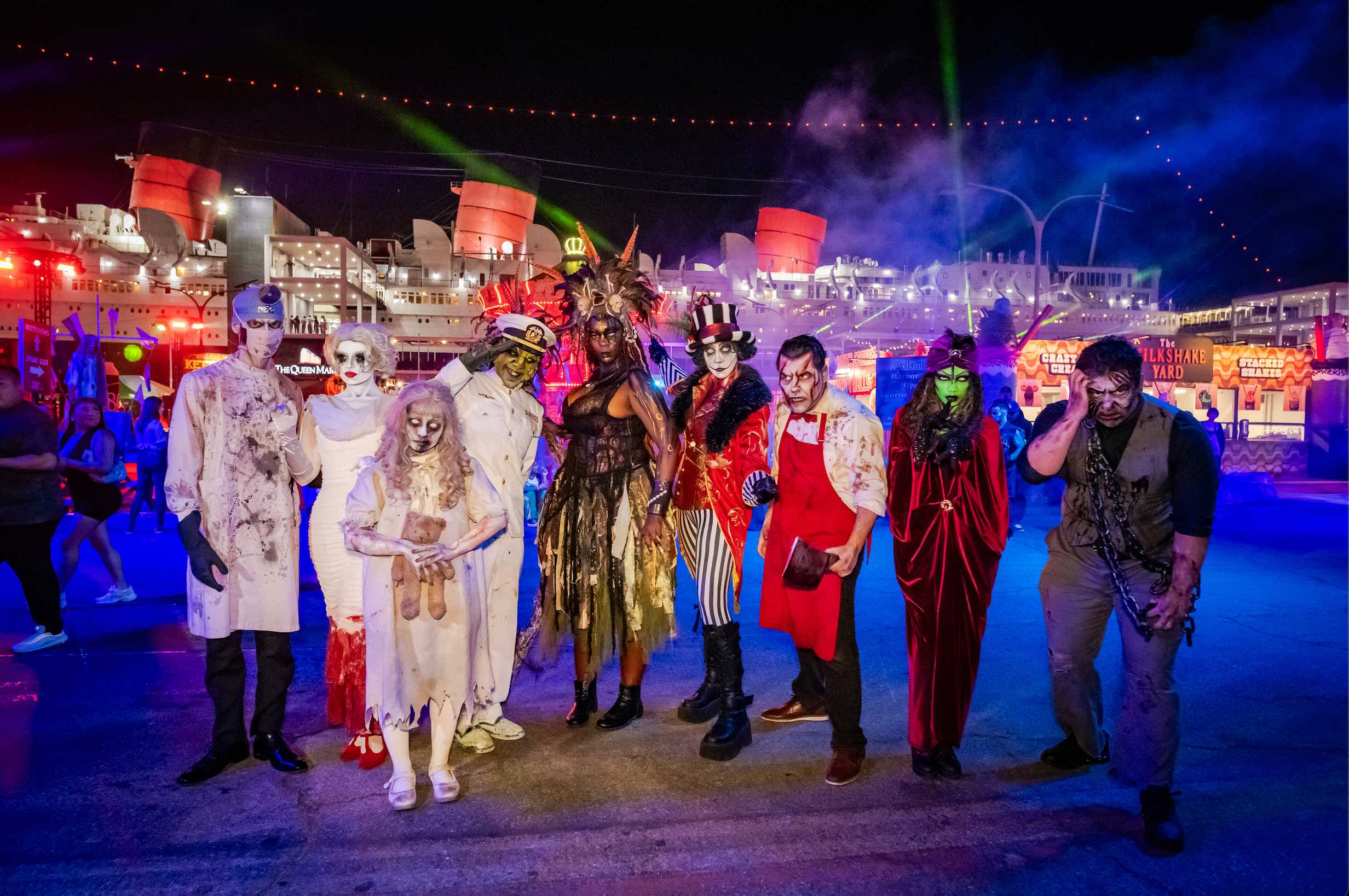 An image of spooky character at the Queen Mary Dark Harbor