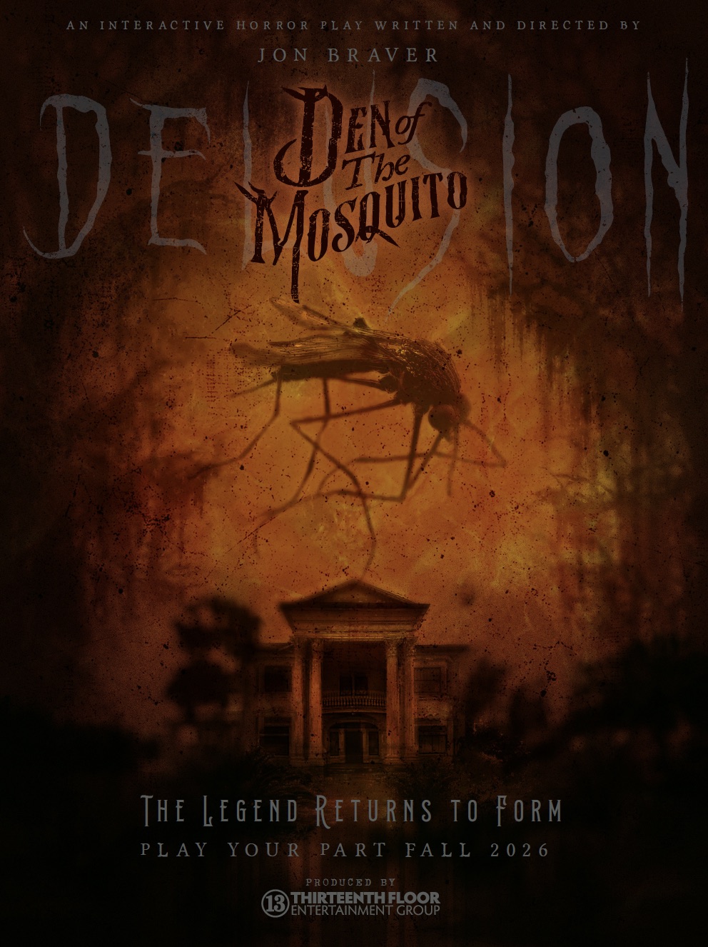 An image of a flyer for the Den of the Mosquito Halloween 2026 event.