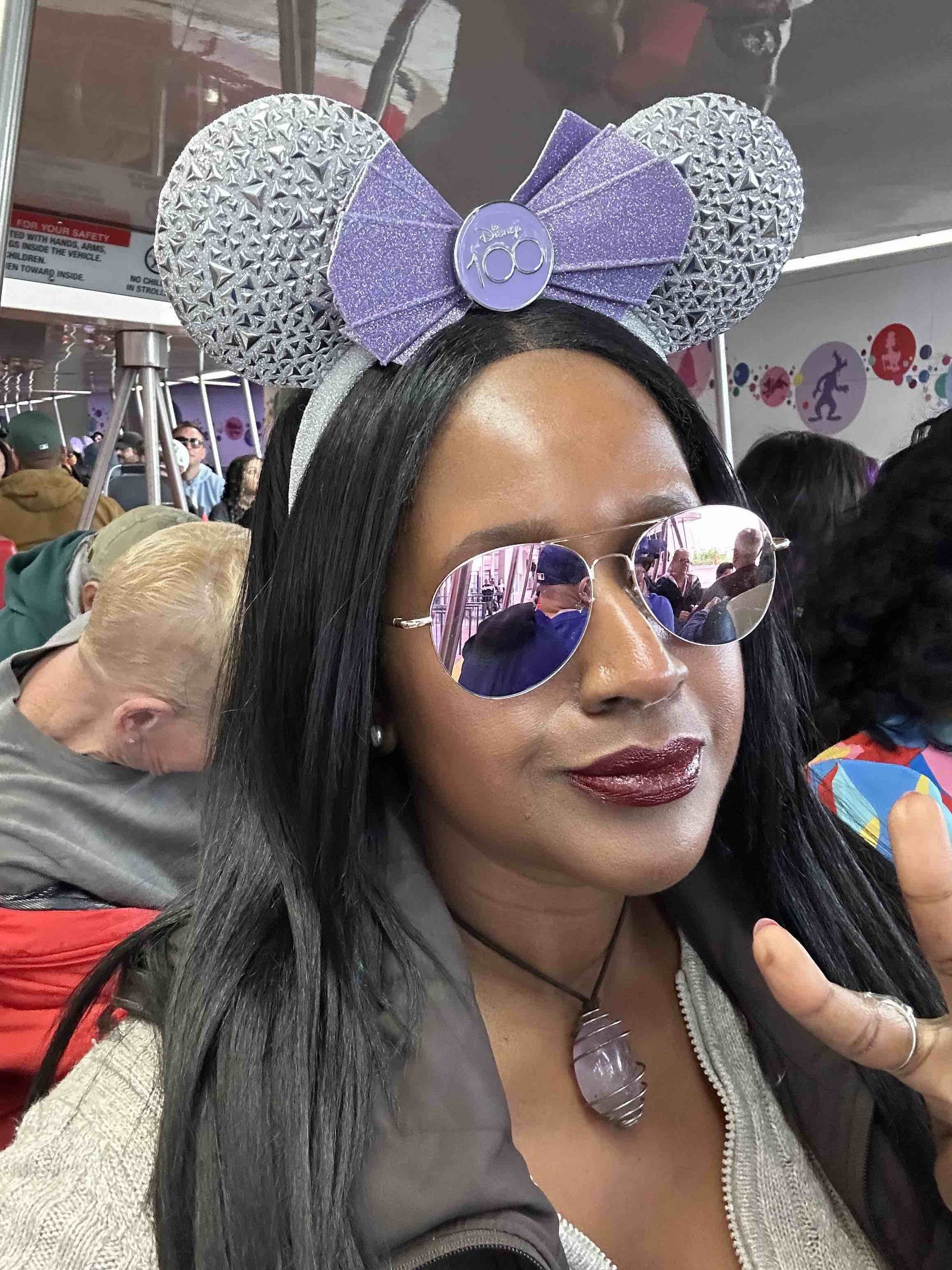 An image of lifestyle blogger Ariel Johns at Disneyland.
