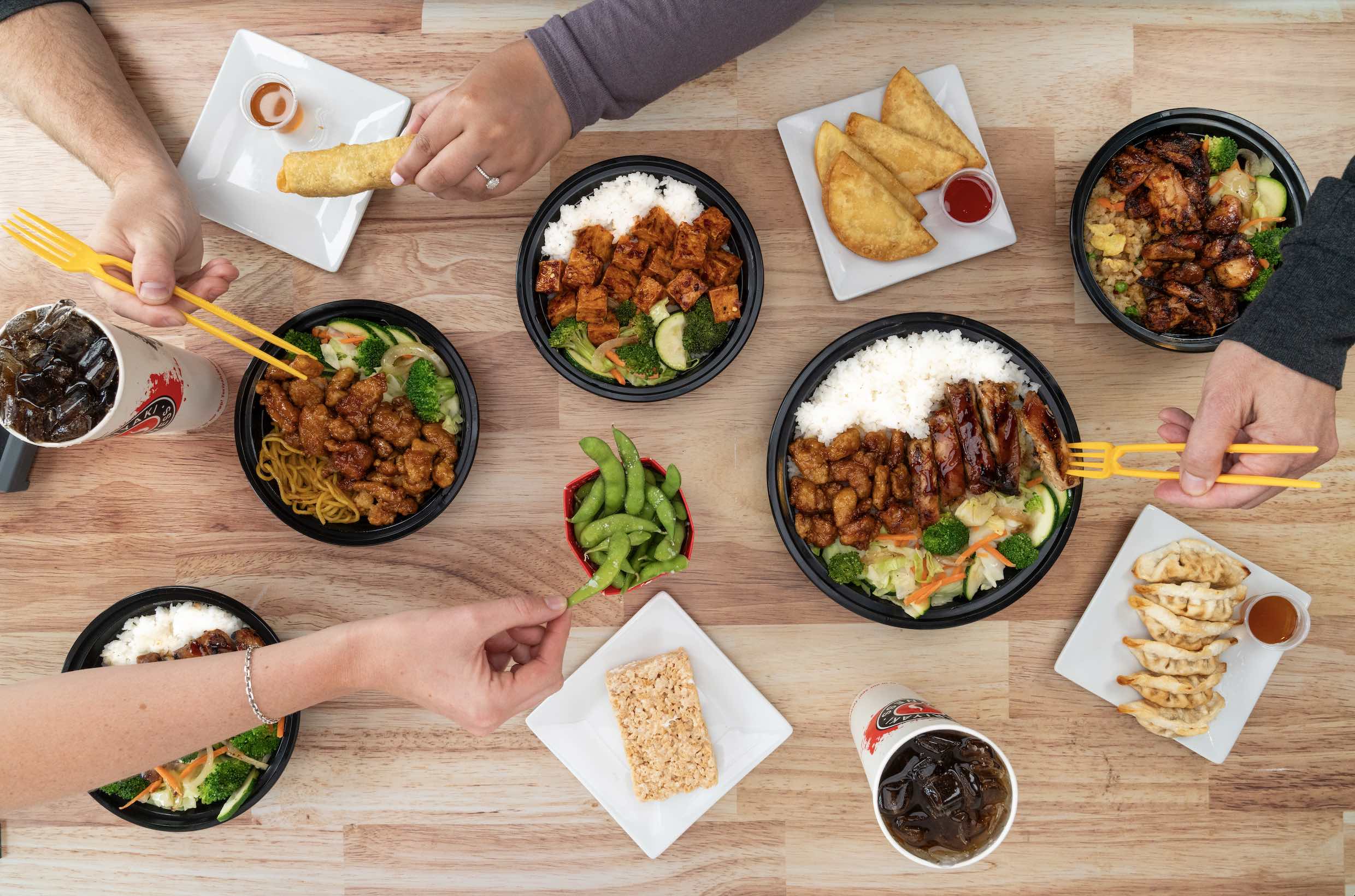 An image of a Teriyaki Madness spread.