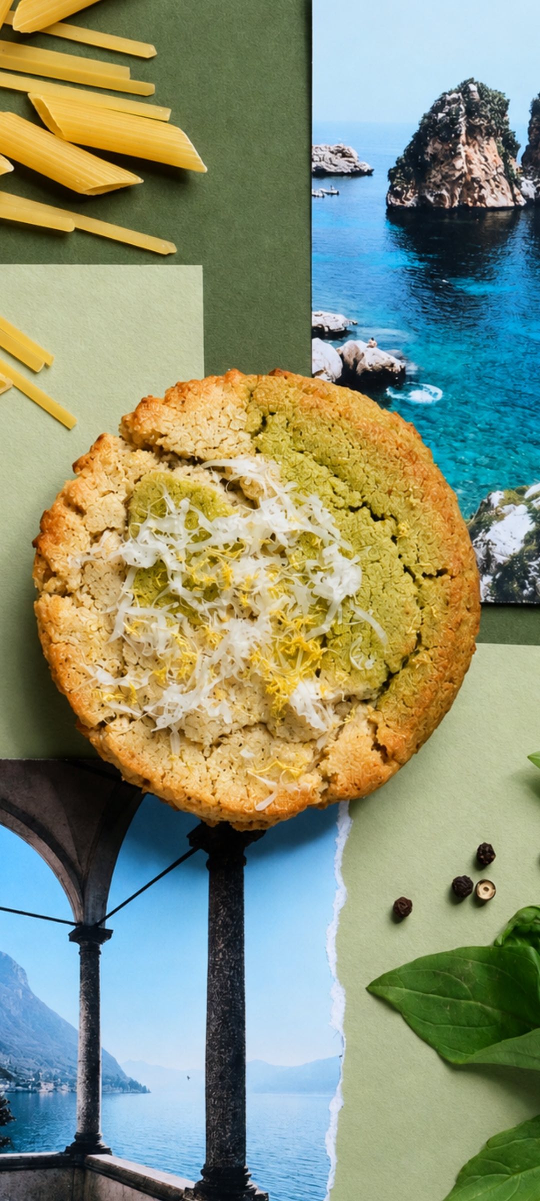 An image of the “Pesto Cacio Pepe Cookie”