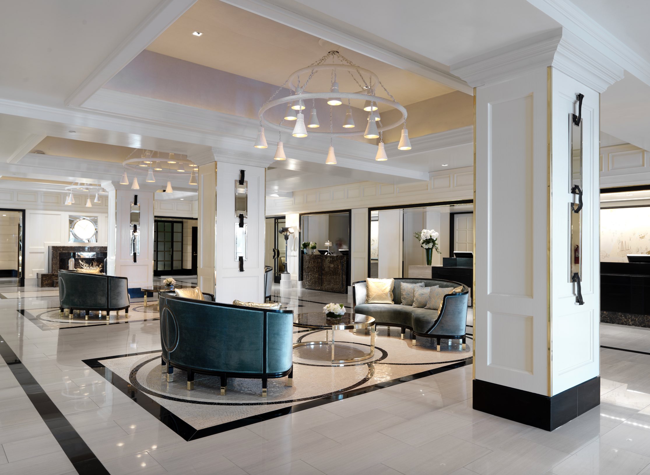 An image of the front lobby of The London West Hollywood