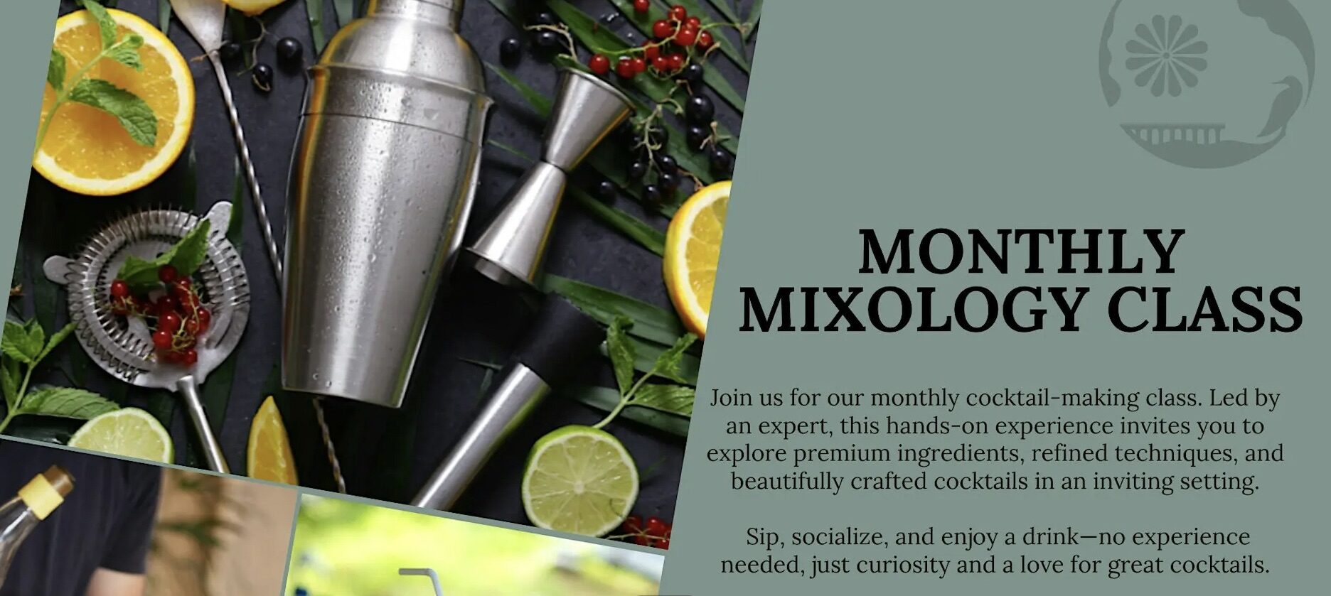 An image of the flyer for the Spooky Sips – An Autumn Cocktail Class at the Viceroy