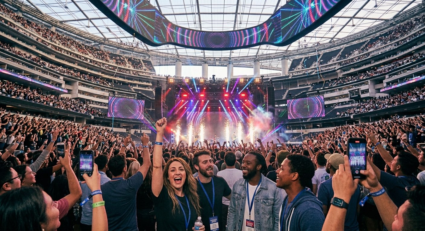 An image of people at a concert